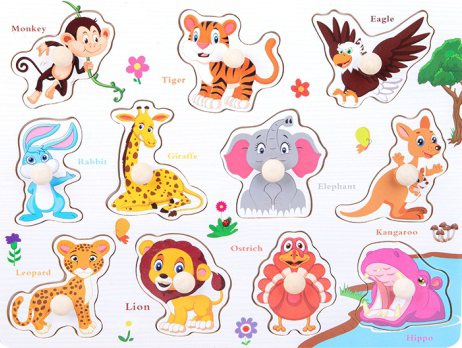 WOODEN PUZZLE WILD ANIMALS 1
