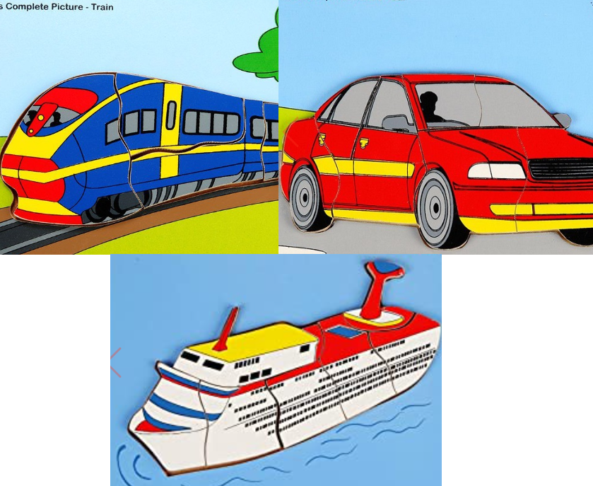 LET'S COMPLETE PICTURE train,car & ship