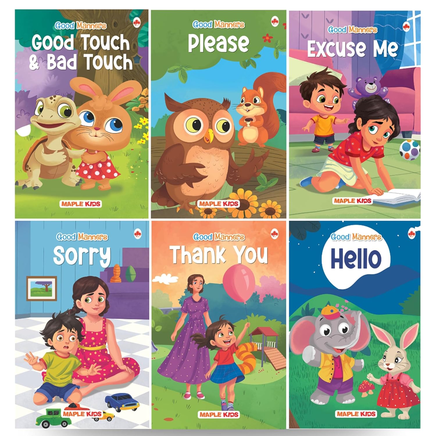 GOOD MANNERS GOOD TOUCH & BAD TOUCH 6 books in 1