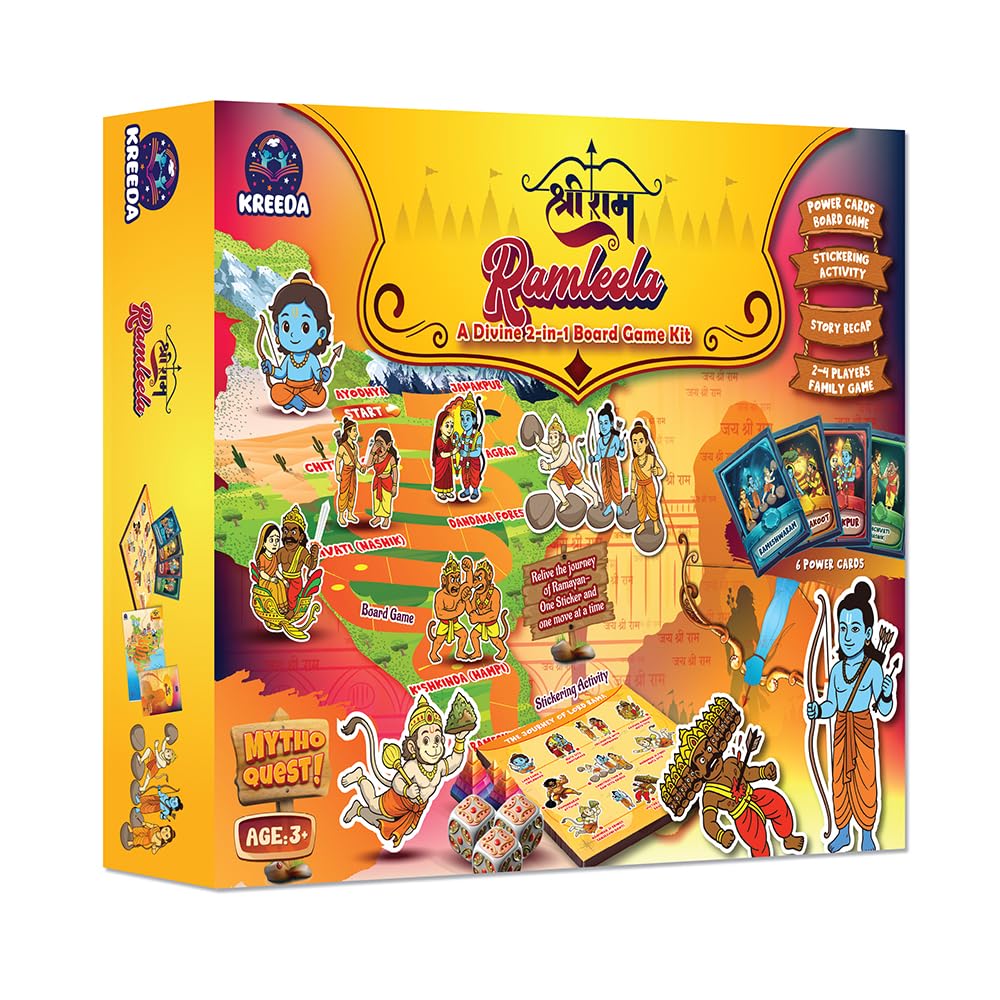 RAMLEELA a divine 2 in 1 board game kit kit