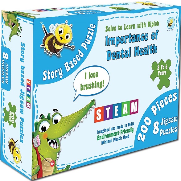 IMPORTANCE OF DENTAL HEALTH STORY BASED PUZZLE