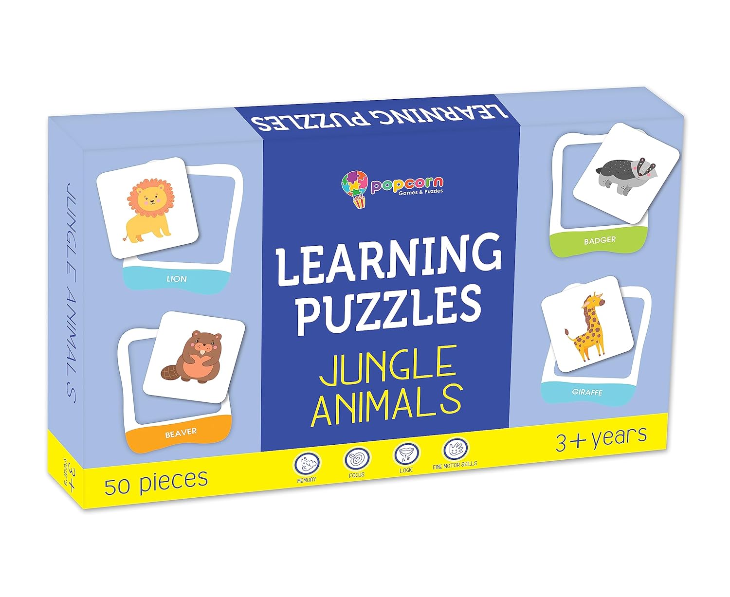 LEARNING PUZZLES JUNGLE ANIMALS