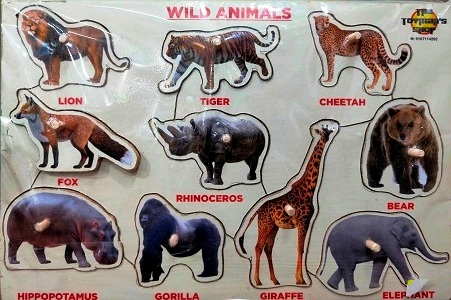 WILD ANIMALS PLUG PUZZLE