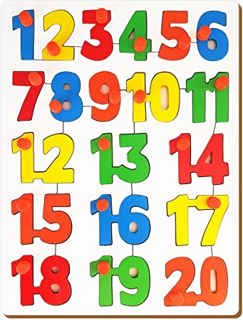 NUMBER BORD 1-20 wooden