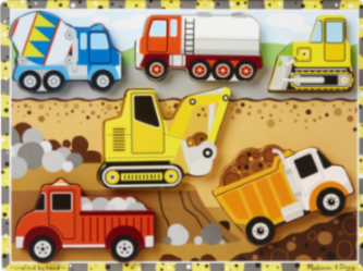 CONSTRUCTION CHUNKY PUZZLE WOODEN