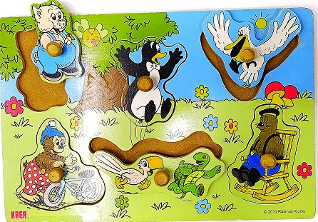 WOODEN PUZZLE birds & animal