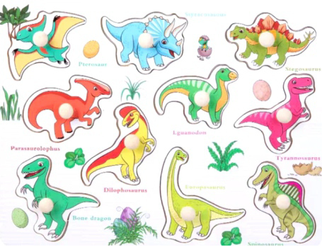 WOODEN PUZZLE DINOSAURS 2