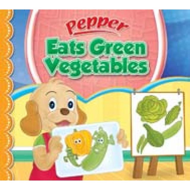 PEPPER EATS GREEN VEGETABLES