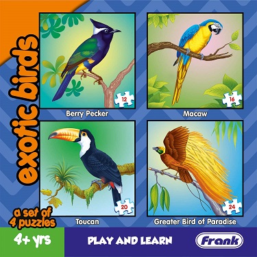 EXOTIC BIRDS frank puzzle