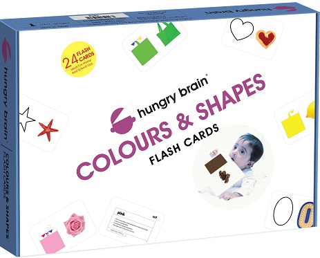 HUNGRY BRAIN COLOURS & SHAPES flash cards