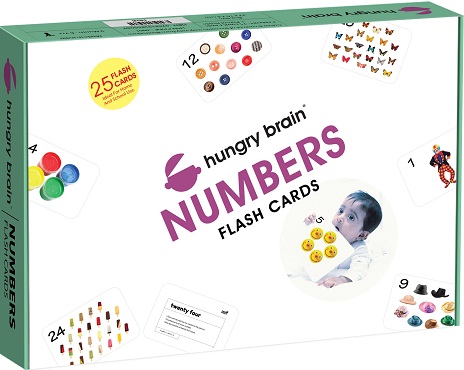 HUNGRY BRAIN NUMBERS flash cards