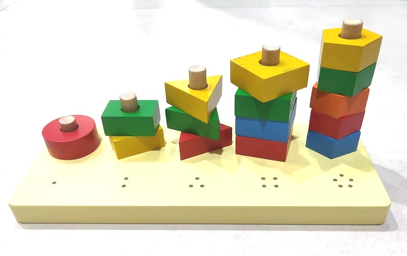 WOODEN TOY 1 TO 5 SHAPES