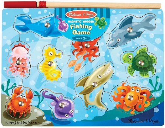 WOODEN MAGNETIC PUZZLE GAME FISHING