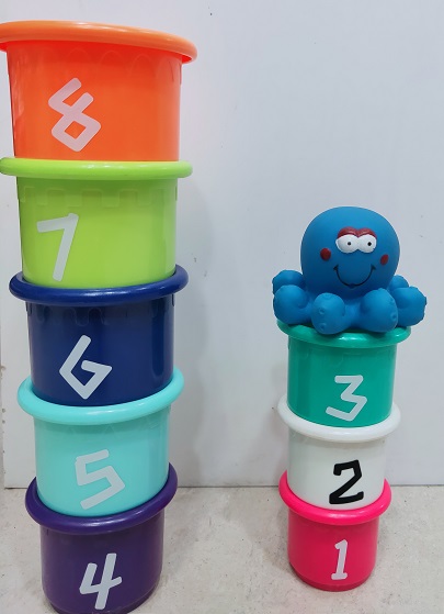 BATH TOYS STACK UP CUPS