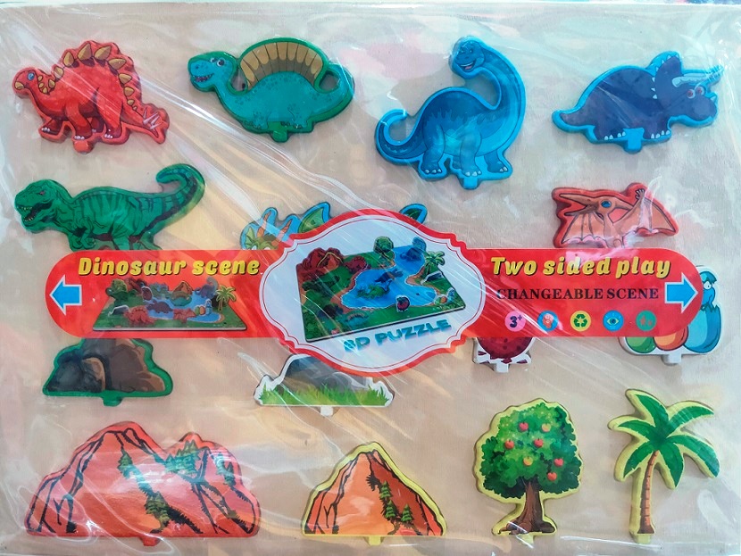 3D PUZZLE DINOSAUR SCENE