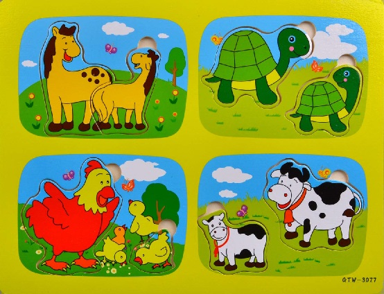 WOODEN ANIMALS PUZZLE