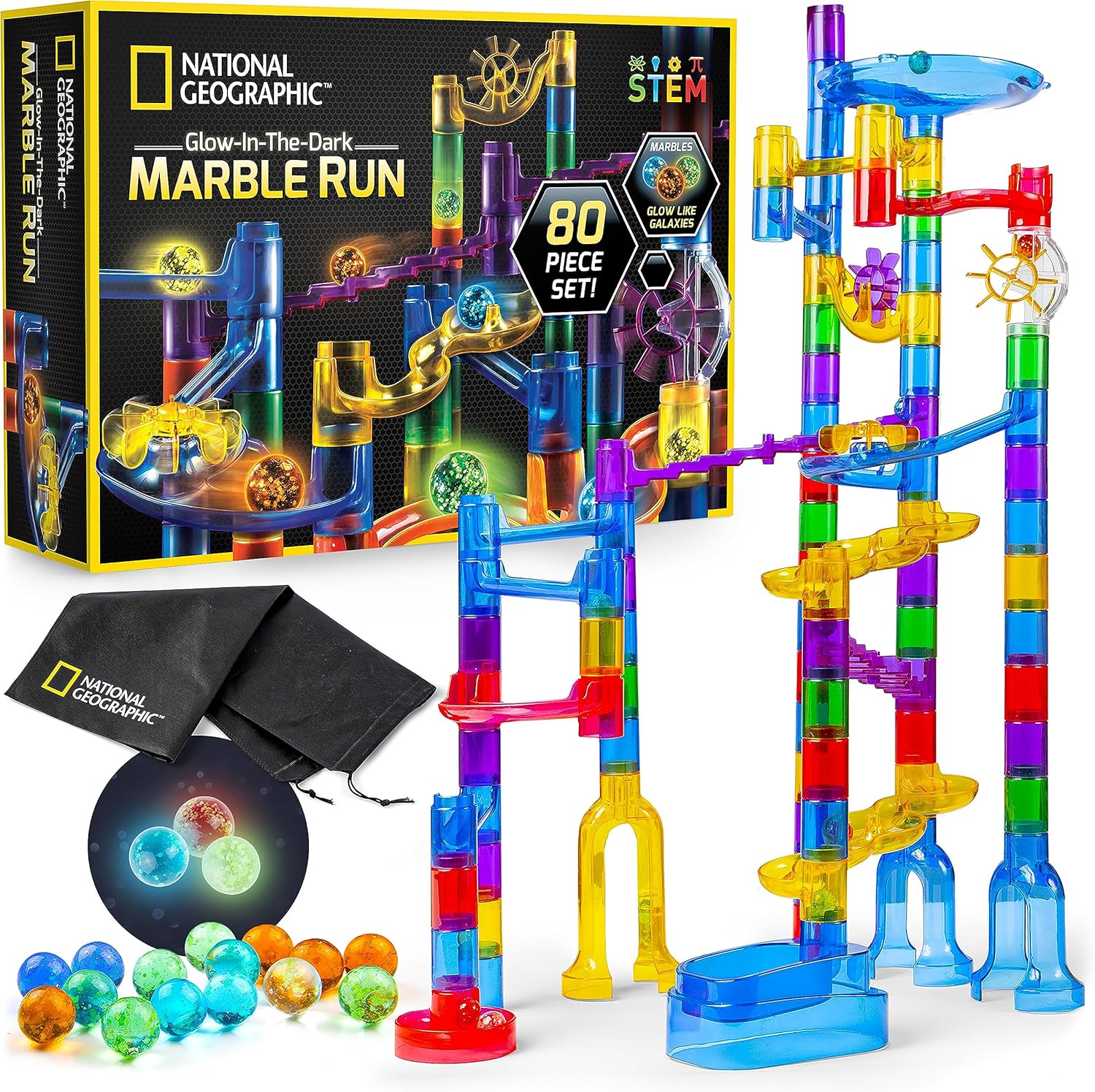 GLOW IN THE DARK MARBLE RUN