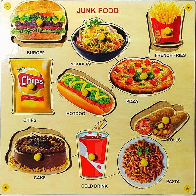 WOODEN JUNK FOOD PUZZLE