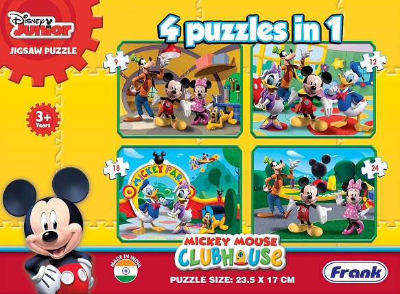 MICKEY MOUSE CLUBHOUSE 4 puzzles in 1