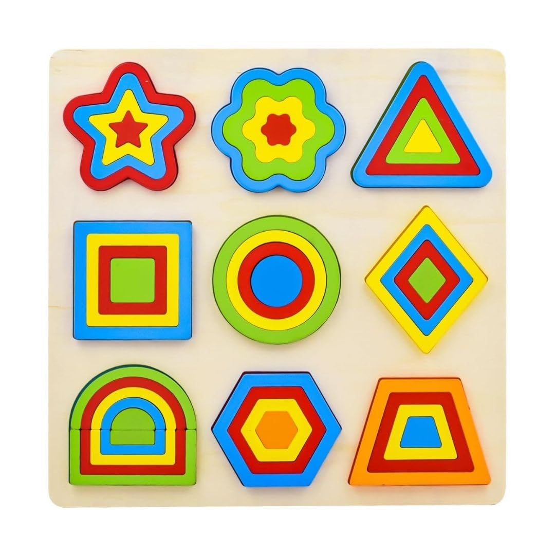 WOODEN GEOMETRIC PUZZLE