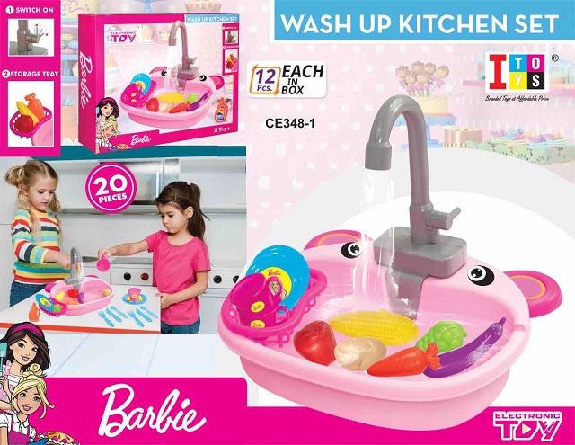 BARBIE WASHING KITCHEN SET