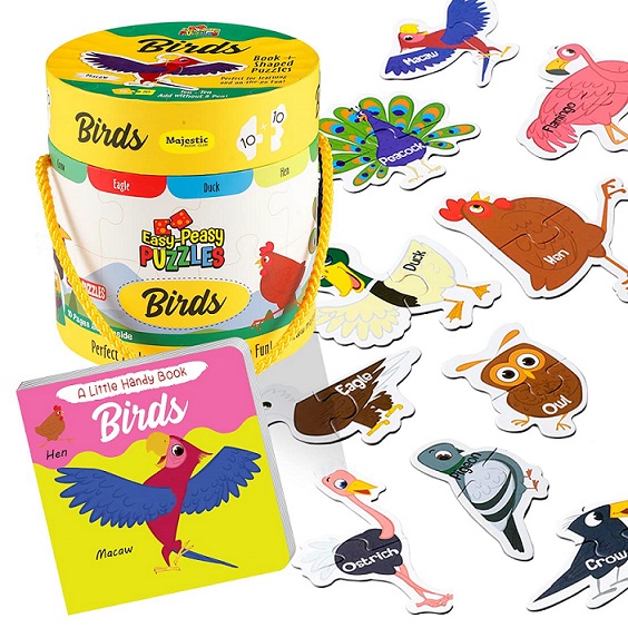 FIRST STEP PUZZLES & BOOK BIRDS