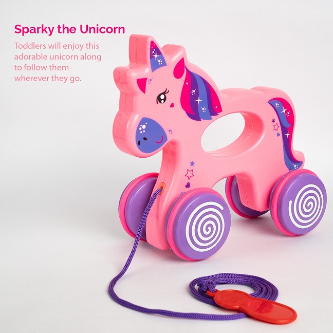 SPARKY THE UNICORN PULL ALONG