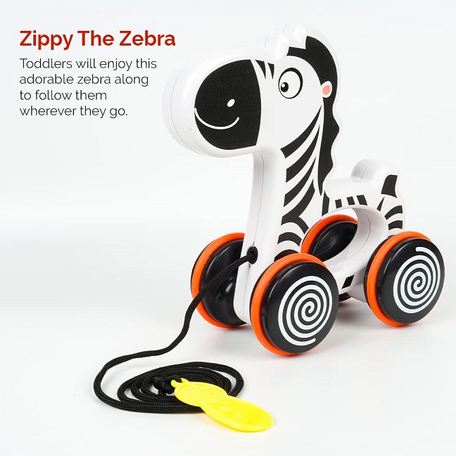 ZIPPY THE ZEBRA PULL ALONG