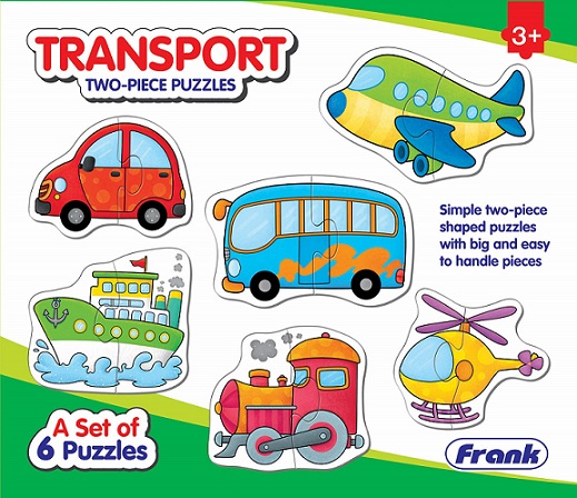 TRANSPORT TWO PIECE PUZZLES