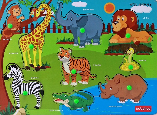 WOODEN PUZZLE WILD ANIMAL