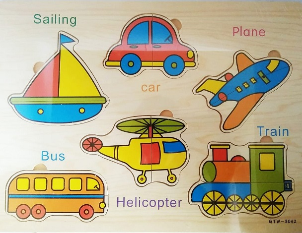 WOODEN JIGSAW PUZZLE VEHICLE