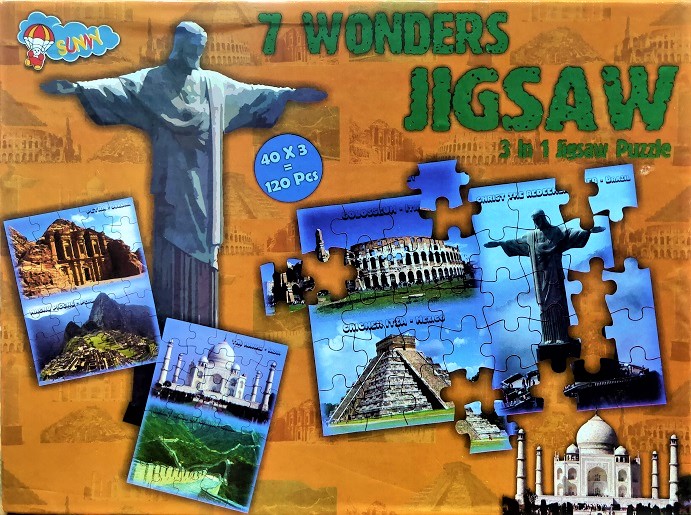 7 WONDERS JIGSAW 3 in 1