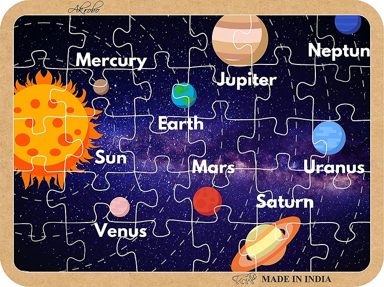 WOODEN JIGSAW PUZZLE SOLAR SYSTEM