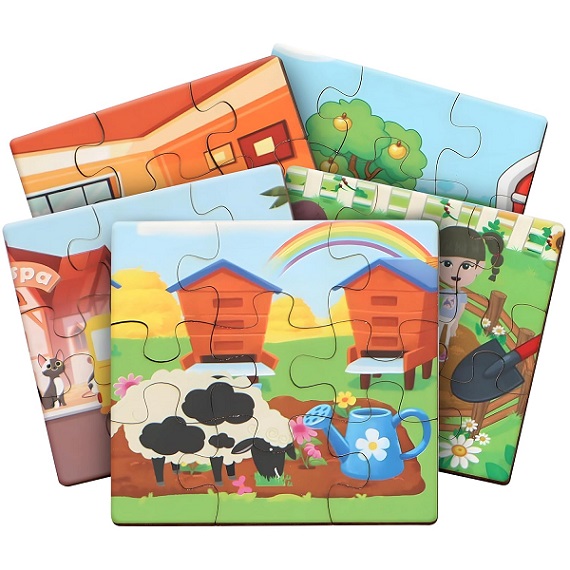WOODEN JIGSAW PUZZLE RHYMES
