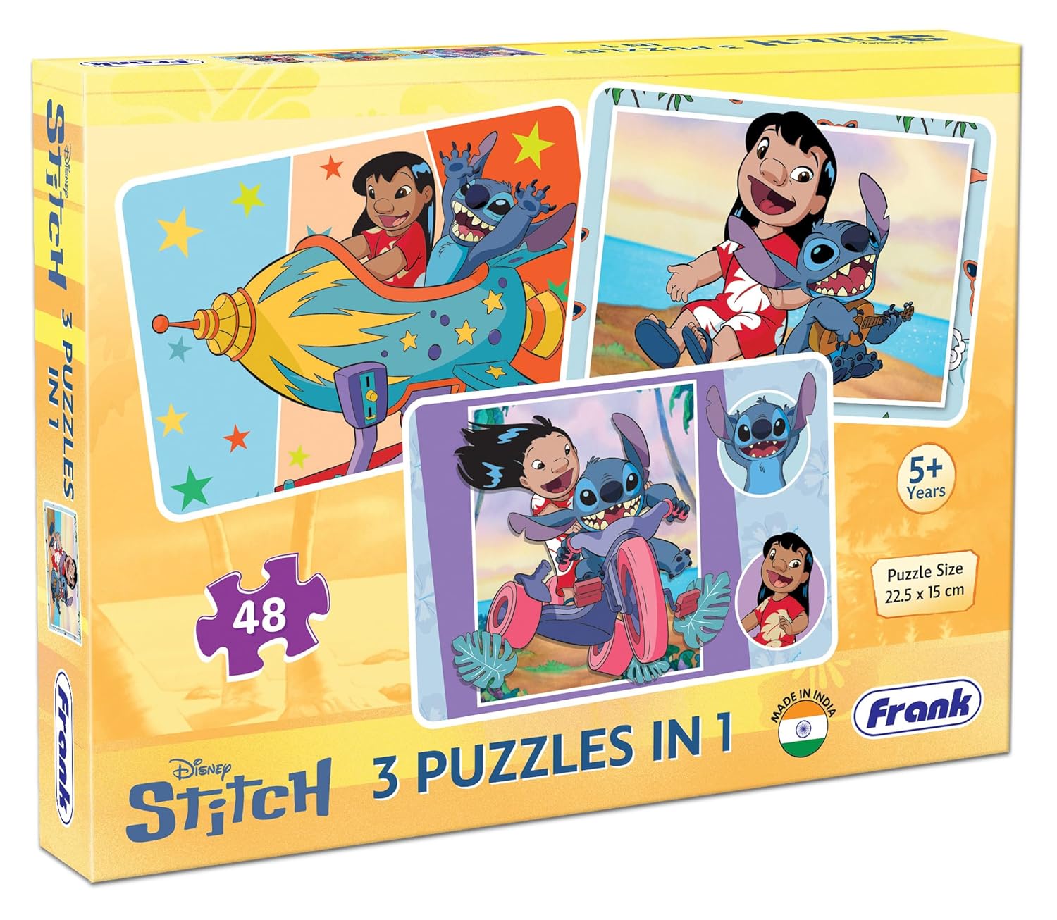 STITCH 3 PUZZLES IN 1 DISNEY