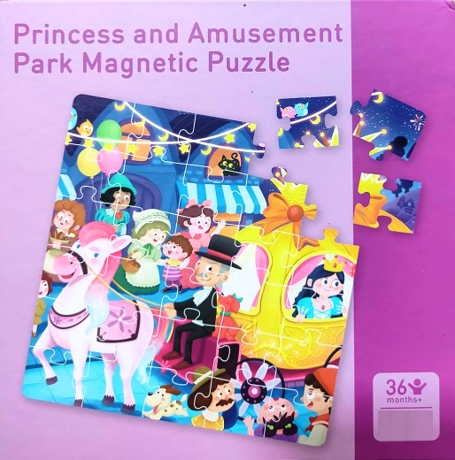 PRINCESS AND AMUSEMENT PARK MAGNETIC PUZZLE