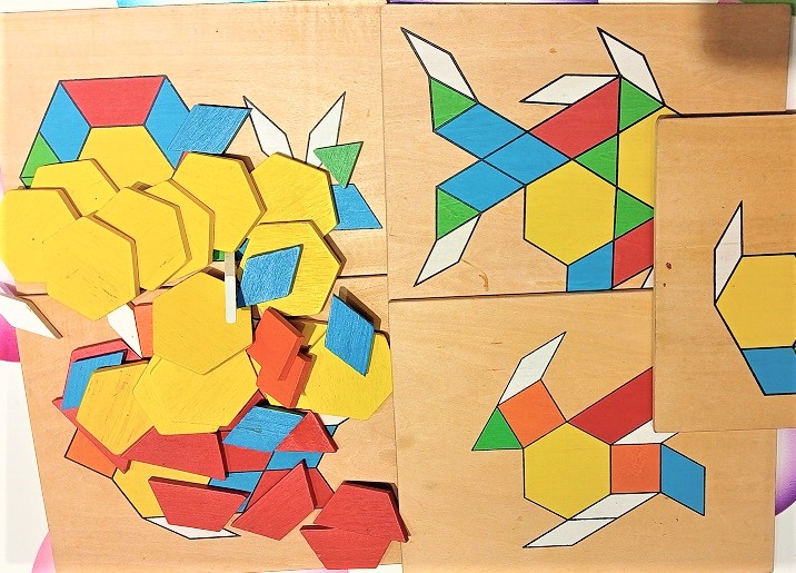 WOODEN COLOURS & SHAPES PATTERN