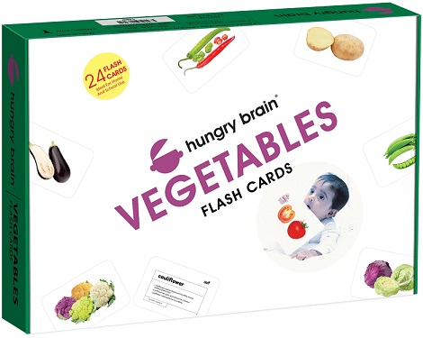 HUNGRY BRAIN VEGETABLES flash cards
