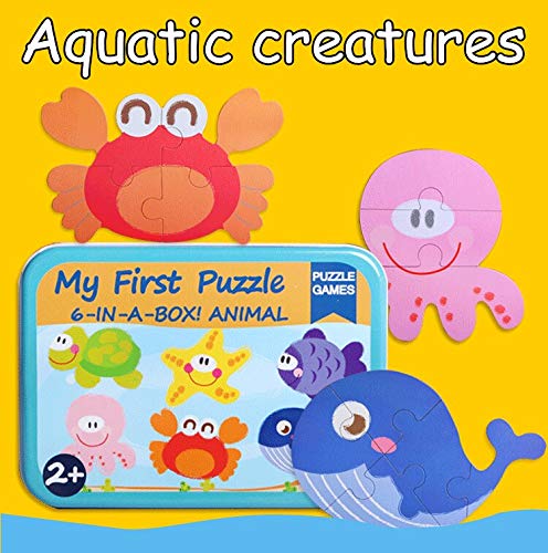 MY FIRST PUZZLE 6 IN A BOX AQUATIC CREATURES