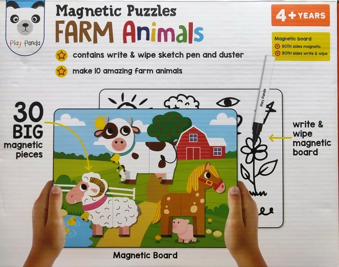 MAGNETIC PUZZLES FARM ANIMALS