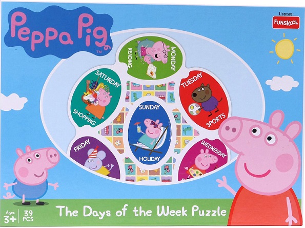 PEPPA PIG DAYS OF THE WEEK PUZZLE