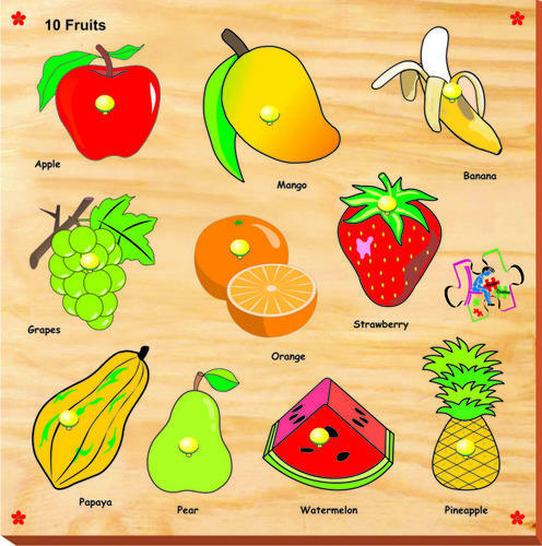 FRUITS wooden pc 11