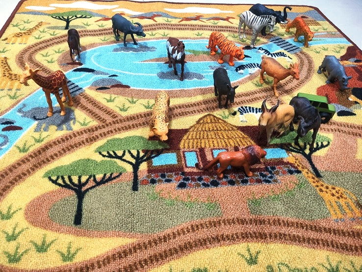 ROUND THE SAVANNA SAFARI RUG