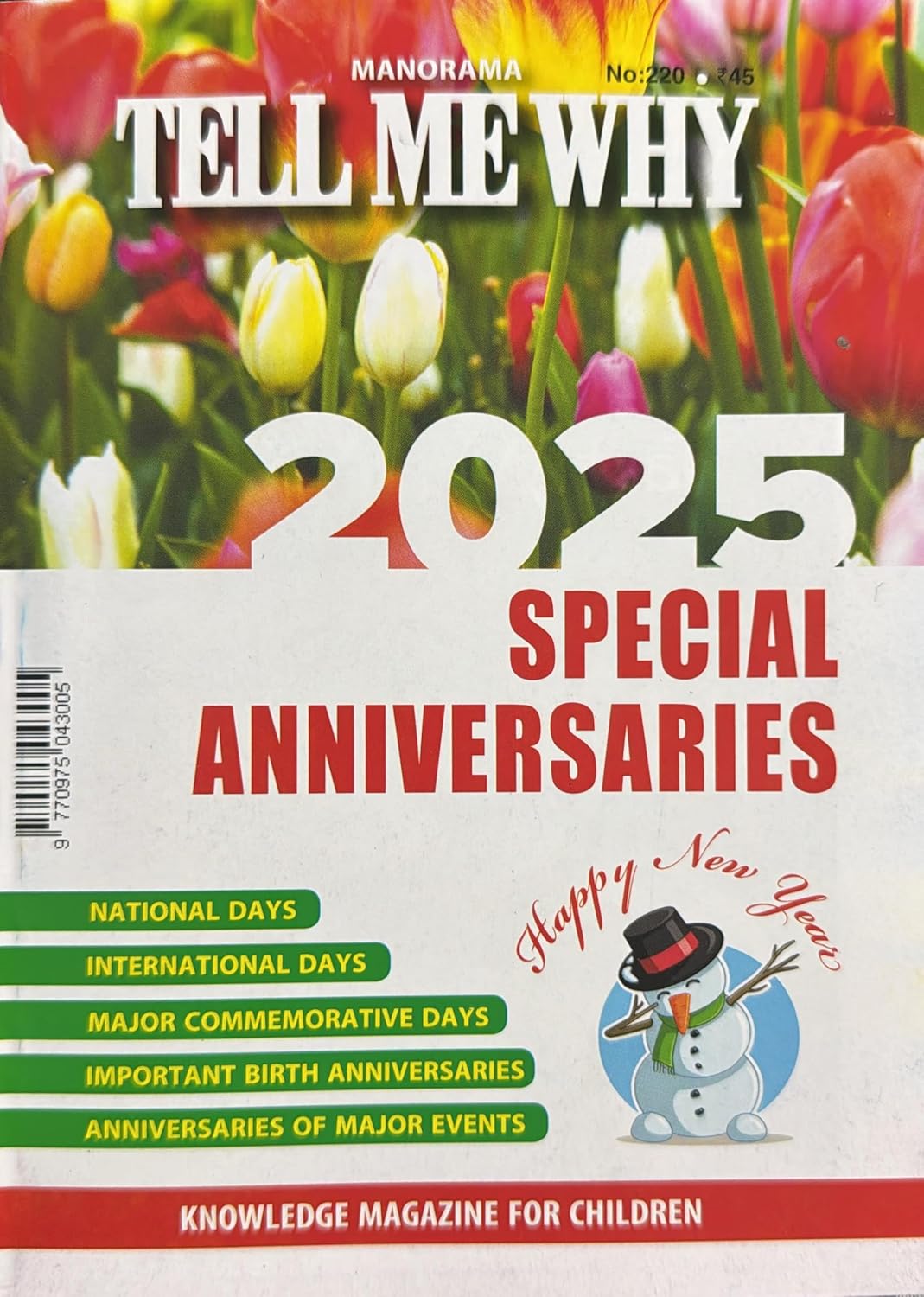 NO 220 TELL ME WHY 2025 special anniversaries