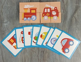WOODEN VEHICLES PUZZLE