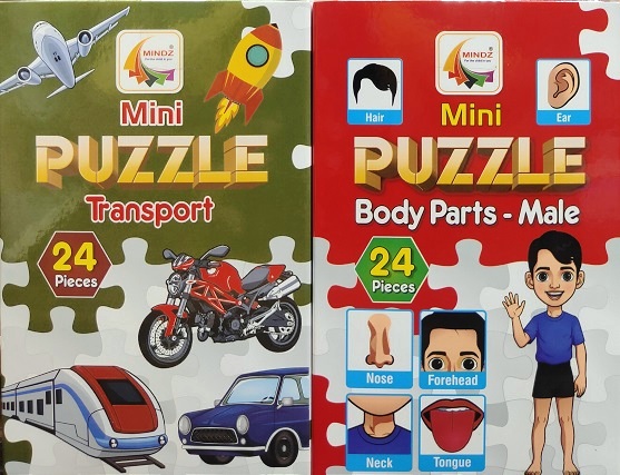 MINI PUZZLE TRANSPORT & BODY PARTS MALE