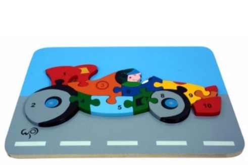 JIGSAW PUZZLE RACING CAR