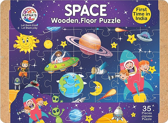 SPACE WOODEN FLOOR PUZZLE