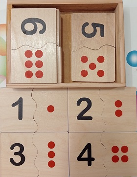 WOODEN NUMBER DOT COUNTING