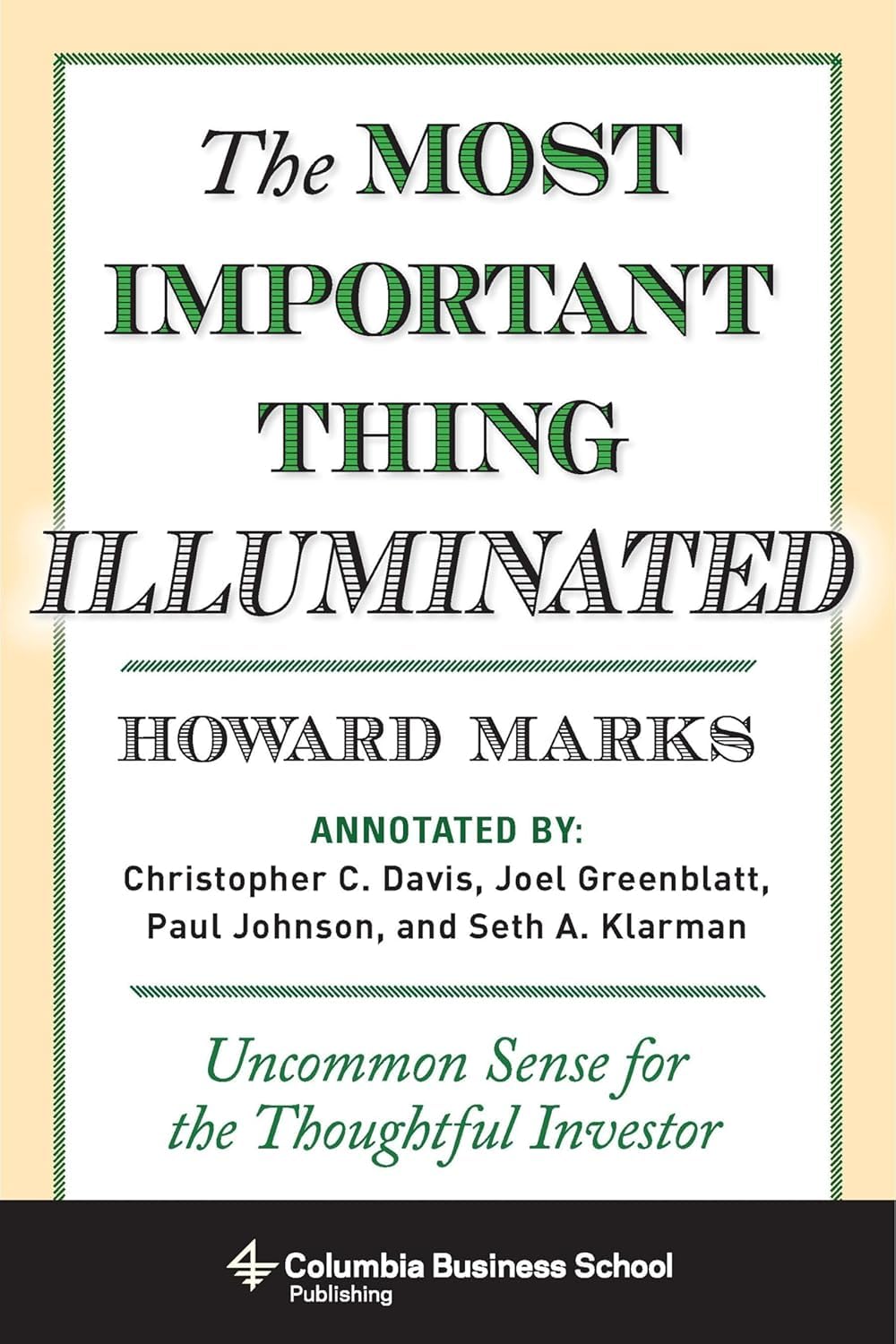 THE MOST IMPORTANT THING ILLUMINATED